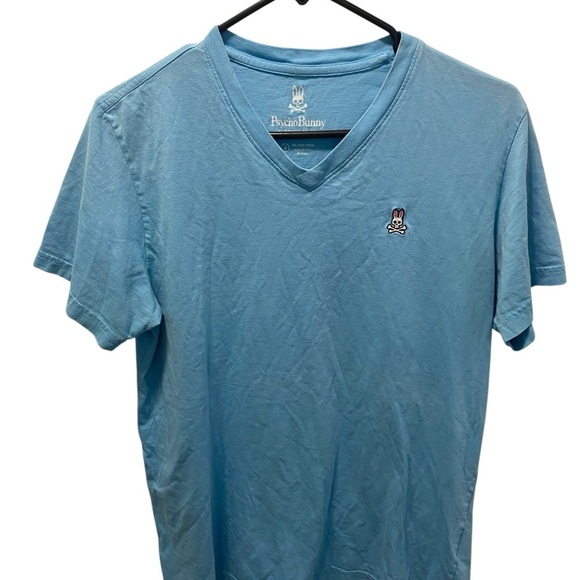 Psycho Bunny V neck Logo T shirt - Picture 2 of 8